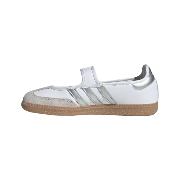 Adidas Samba Jane White Silver Metallic Gum