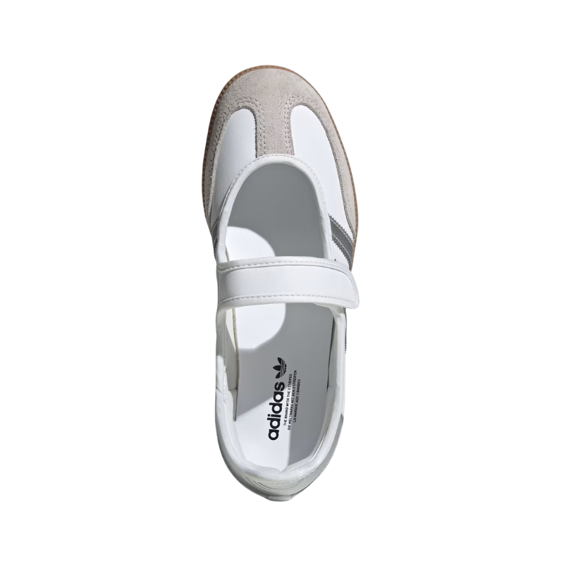 Adidas Samba Jane White Silver Metallic Gum