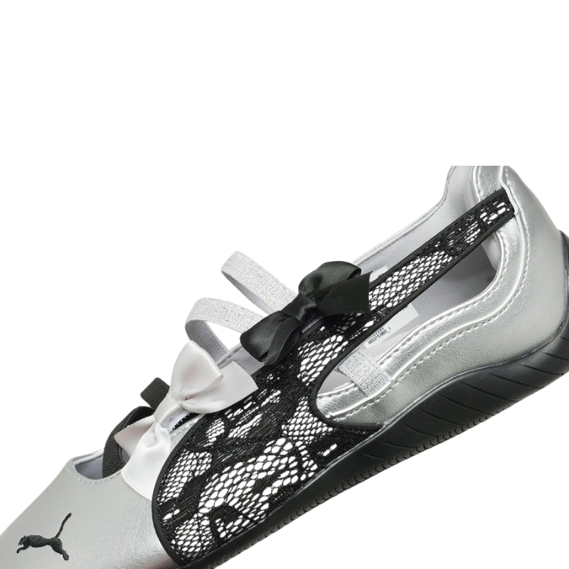 Puma Speedcat Ballet Lace women's Metallic Silver Black