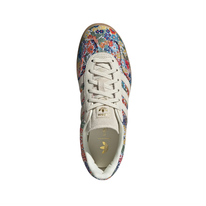 Adidas Gazelle Indoor x Liberty London - Off White / Gum / Collegiate Green