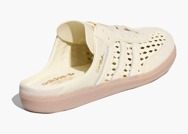 Adidas Samba Mule Woven Basketweave Cream White